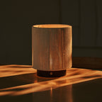 Ivo Mörkbrun Trälampa – Sladdlös Bordslampa