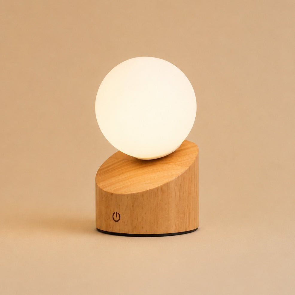 Morris – Sladdlös Uppladdningsbar Mini-Bordslampa i Natur