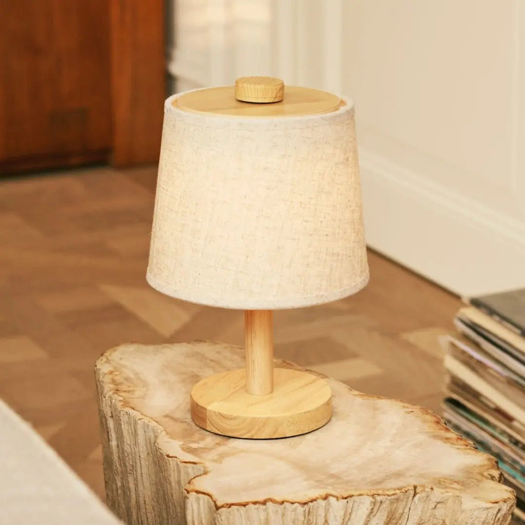 Rover Ljusbrun Trälampa, Uppladdningsbar