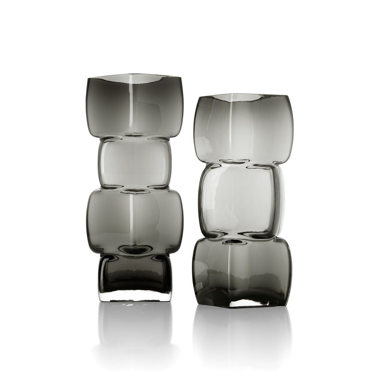 Cubes-vasen i Mörkgrå, Large – Glas