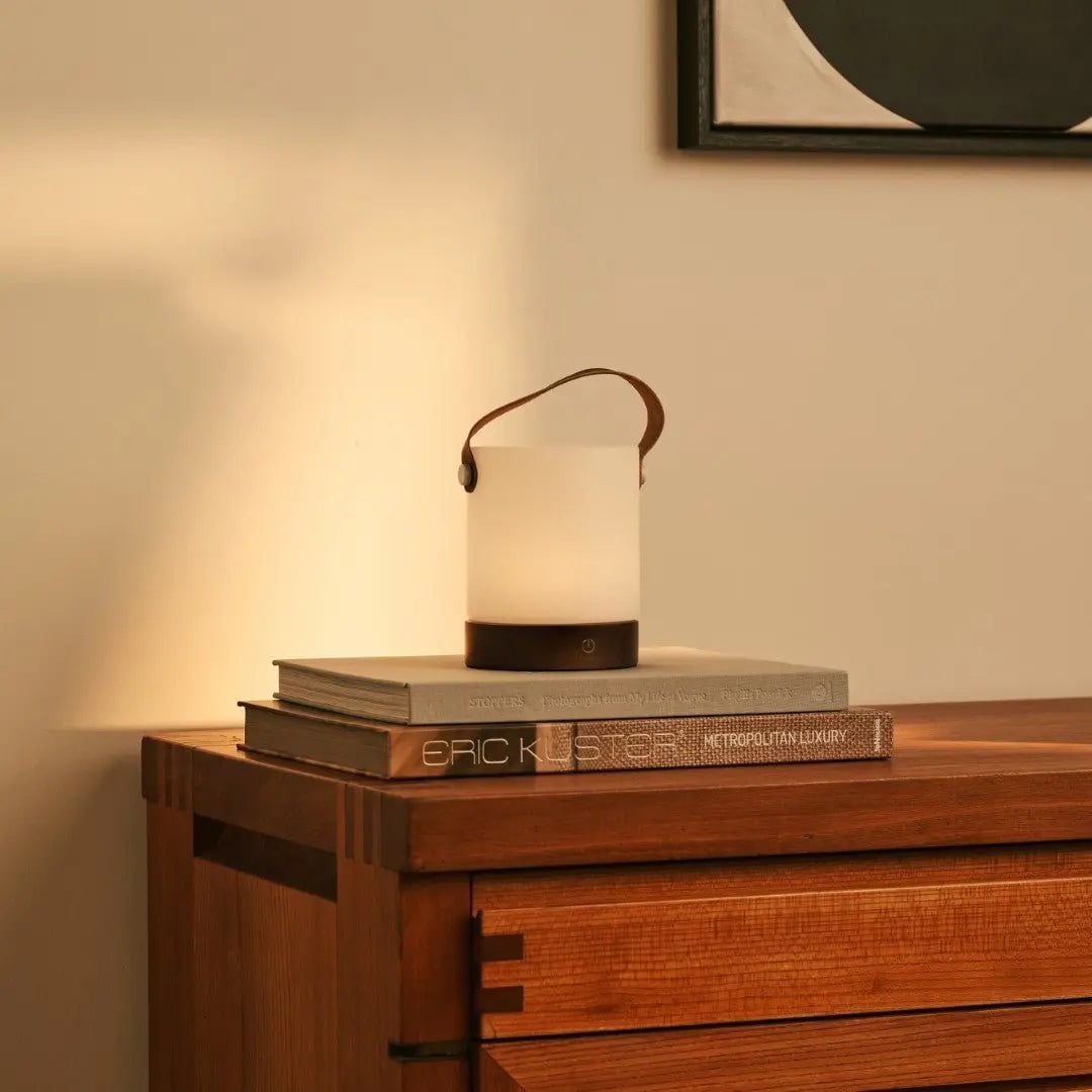 Bordslampa i Trä Avery Mörkbrun