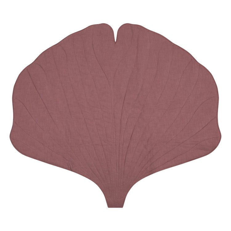 Ginkgoblad-matta i Linne, Dirty Pink