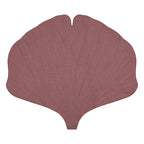 Ginkgoblad-matta i Linne, Dirty Pink
