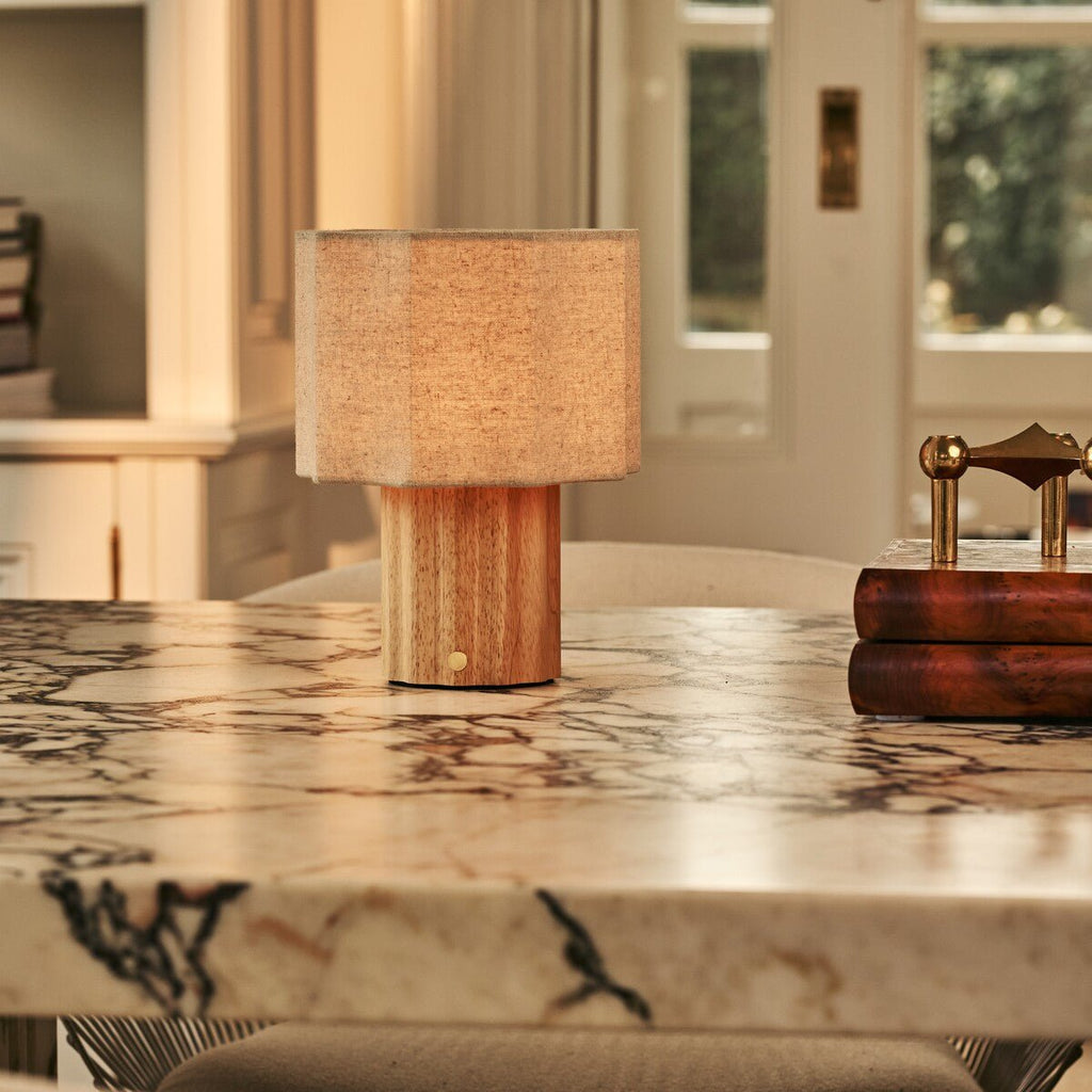 Eloïsa Natur Uppladdningsbar Bordslampa – Nordic Collection