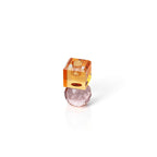 Citrine & Rose Quartz Ljushållare – Rosa Glas
