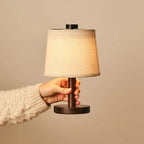 Rover Mörkbrun Trälampa, Uppladdningsbar
