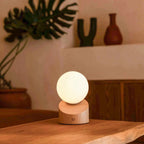 Morris – Sladdlös Uppladdningsbar Mini-Bordslampa i Natur