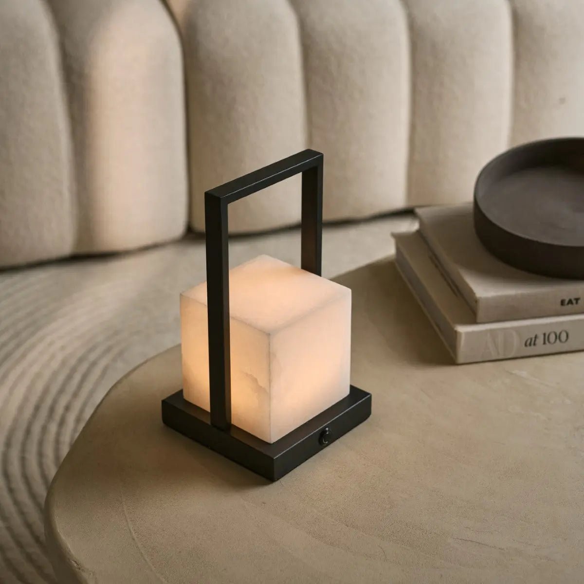 Nola Alabaster Sladdlös Bordslampa