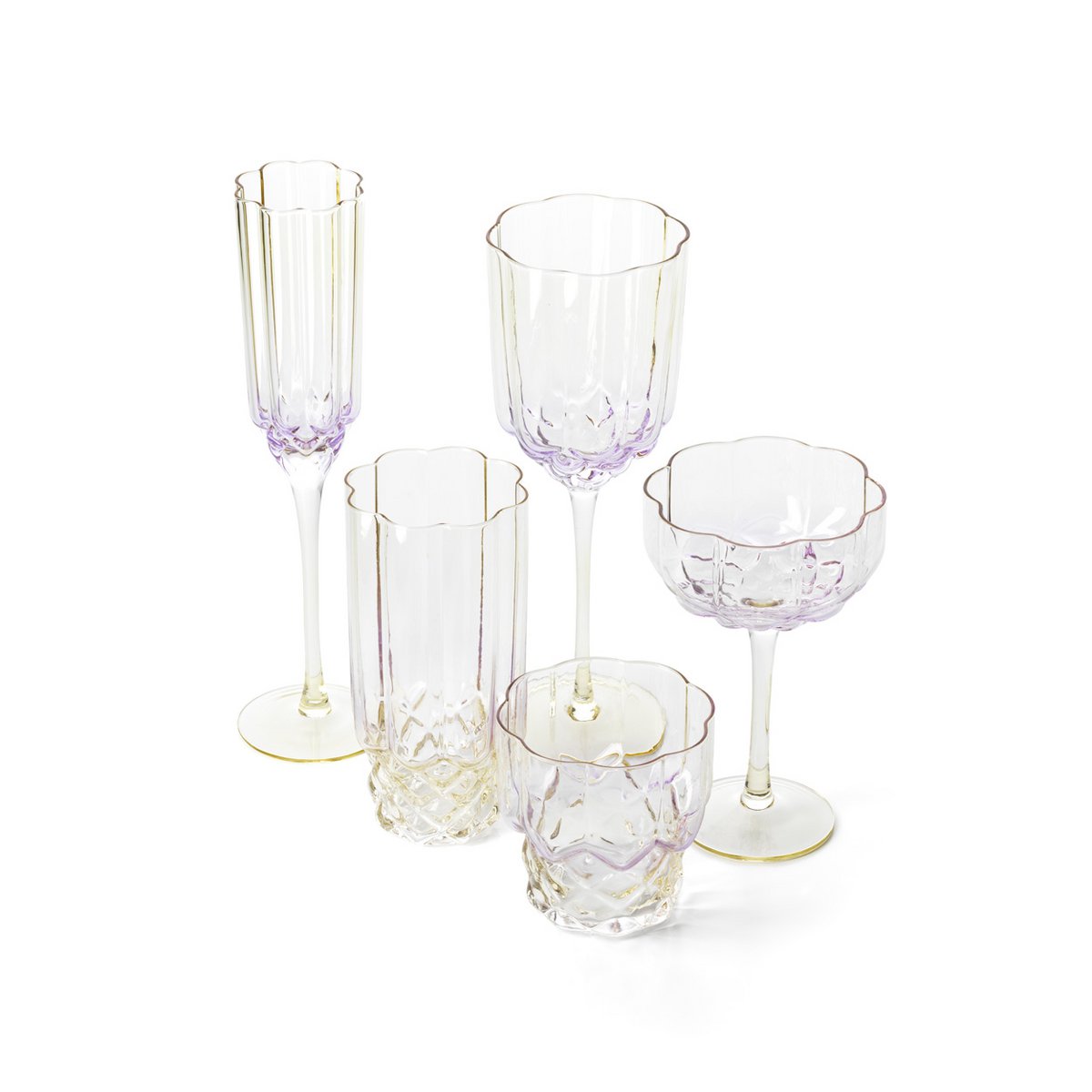 Pink Blush Highballglas, Rosa