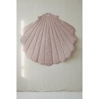 Snäckmatta i Linne, Powder Pink