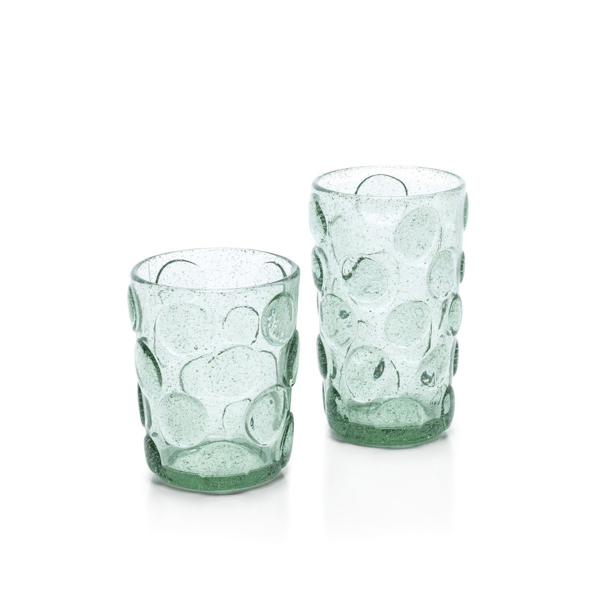 Frosted Dot Highballglas i Aqua