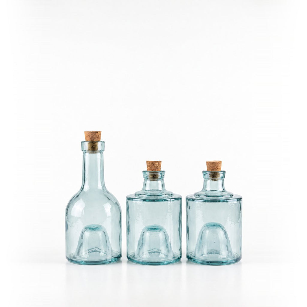 Stapelbar oljeflaska i glas, 3 delar – klar