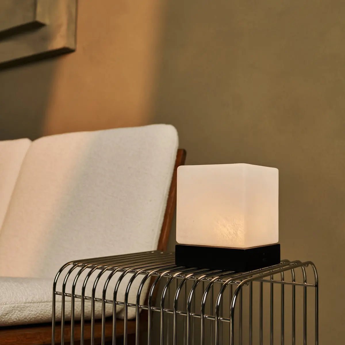 Bordslampa i Trä Yce Svart