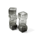 Cubes-vasen i Mörkgrå, Large – Glas