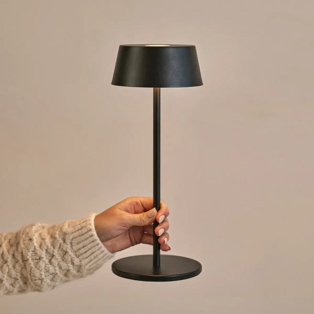 Bordslampa i Trä Hugo Svart