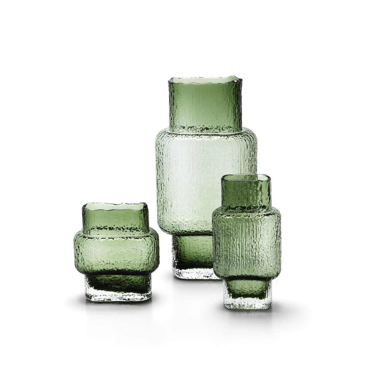 Vintage Vert-vasen i Grönt, Medium – Återvunnet Glas