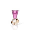 Amethyst Flame Ljushållare – Lila Kristallglas