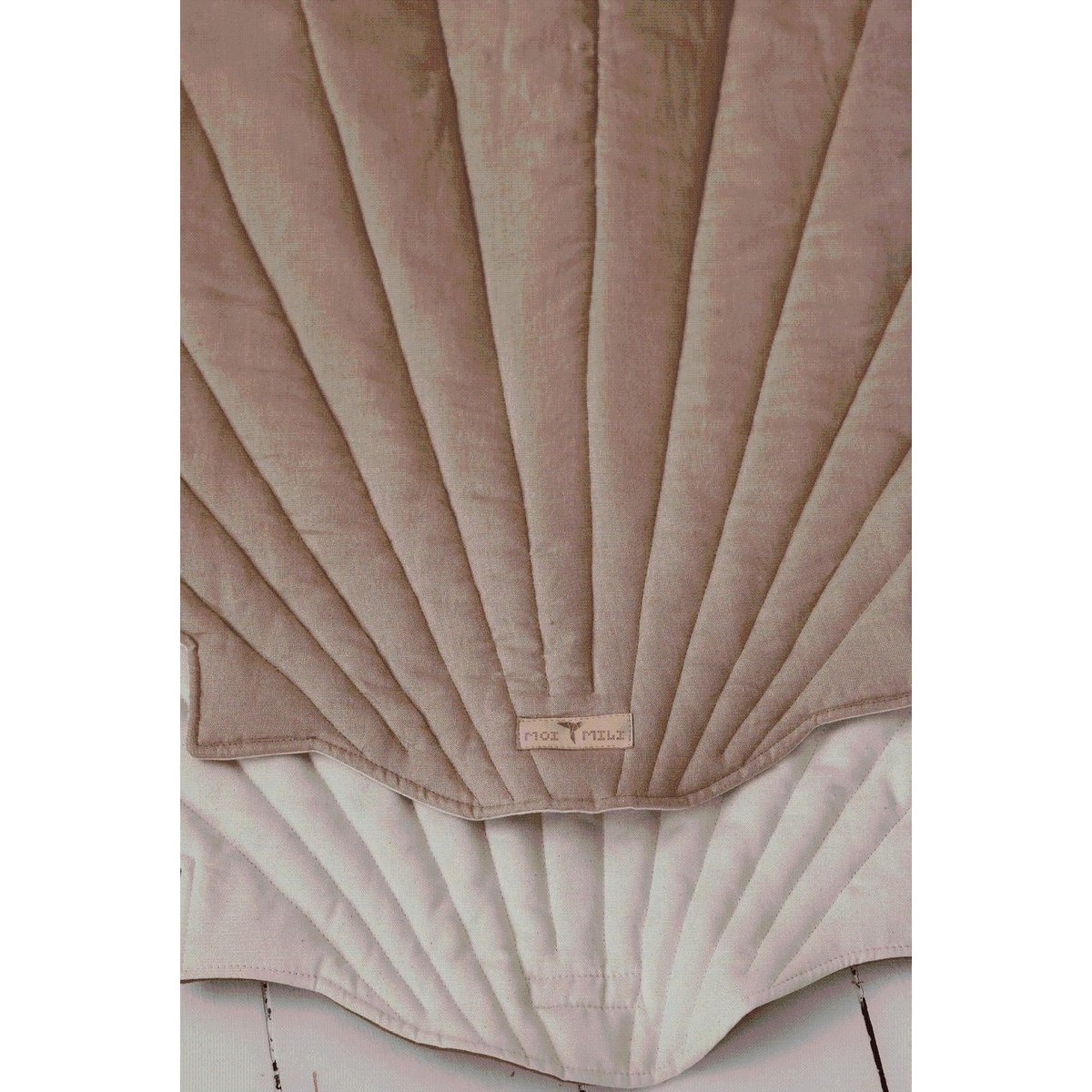 Snäckmatta i Linne, Powder Pink