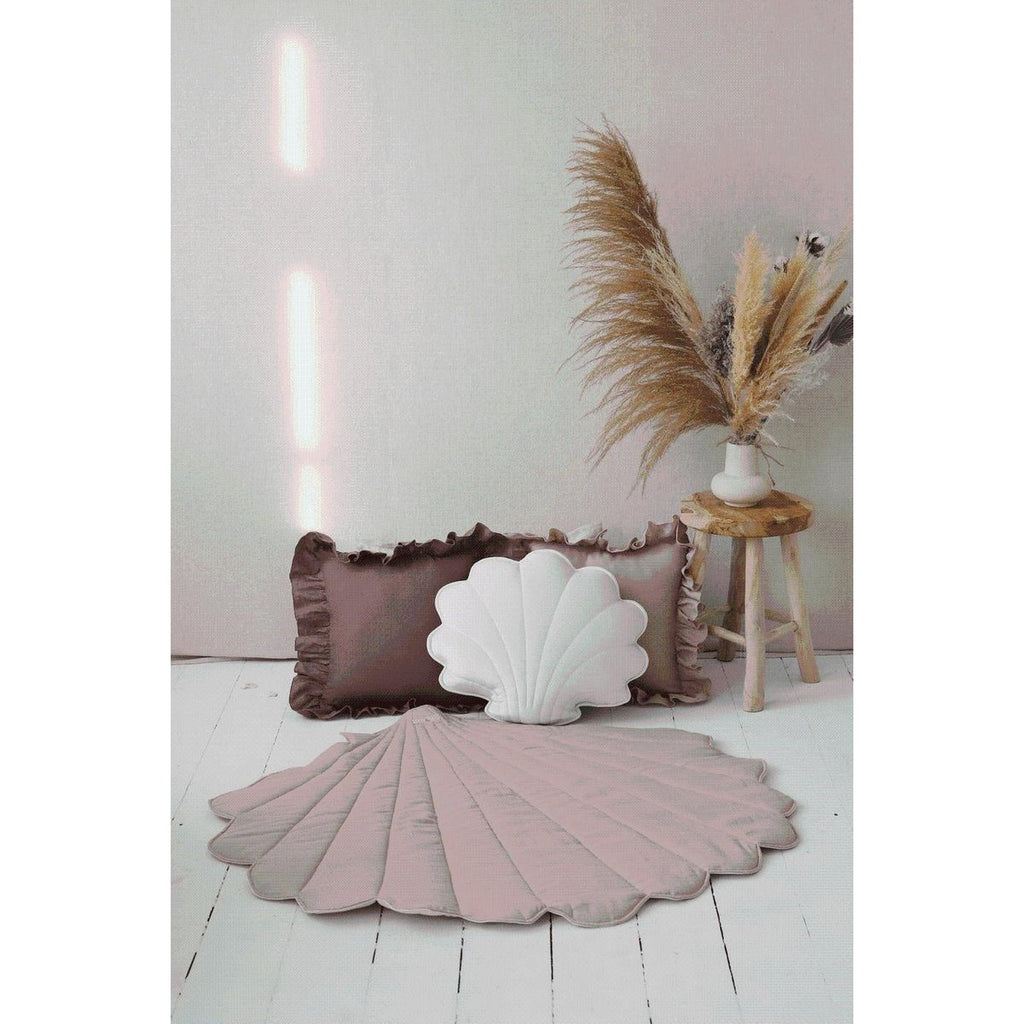 Tipitält med Volang & Shell Mat i Powder Pink, Set