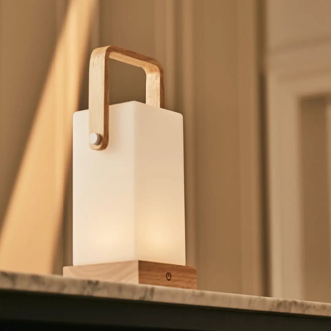 Bordslampa i Trä Harper Ljusbrun