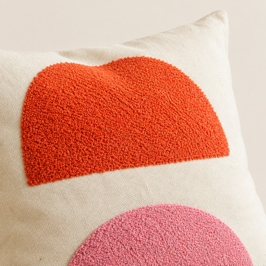 Närbild av Mona Rosas broderi