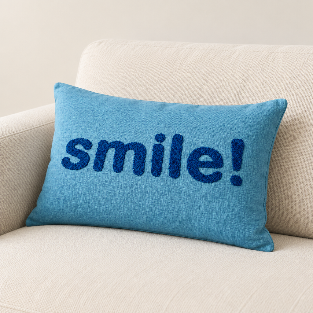Smile Blå snett från sidan
